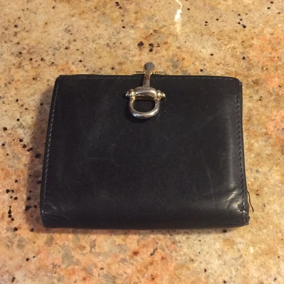 Lederer vintage black leather wallet AS IS cond - Picture 1 of 5